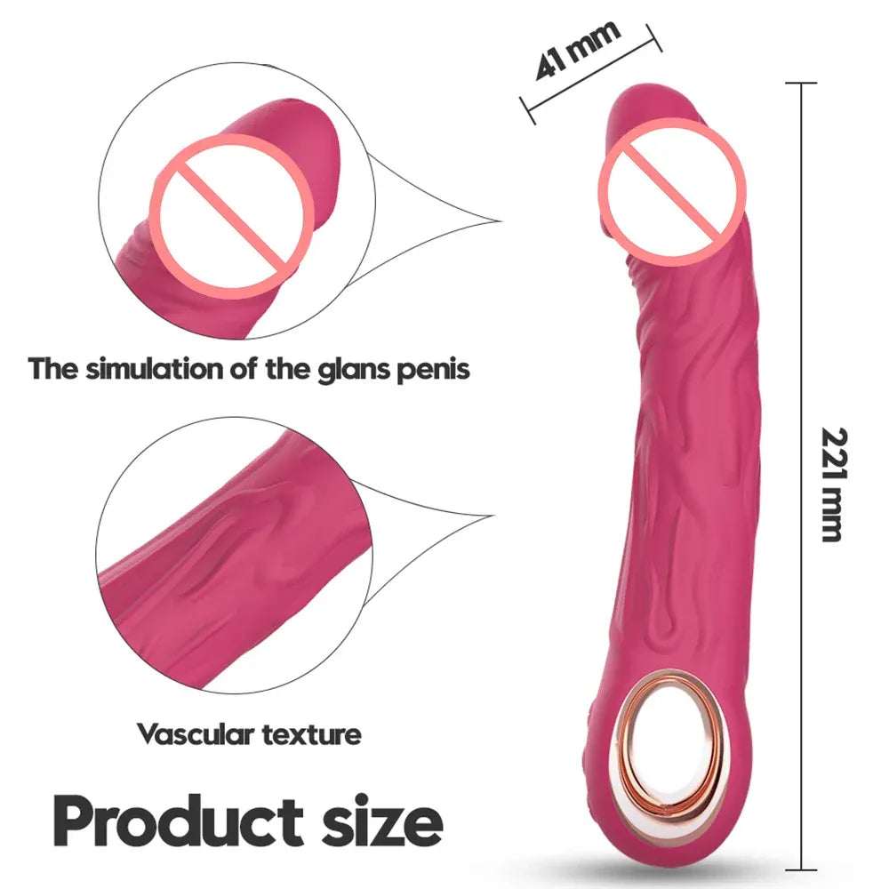 10 Speed Silicone Dildo Vibrator for Women