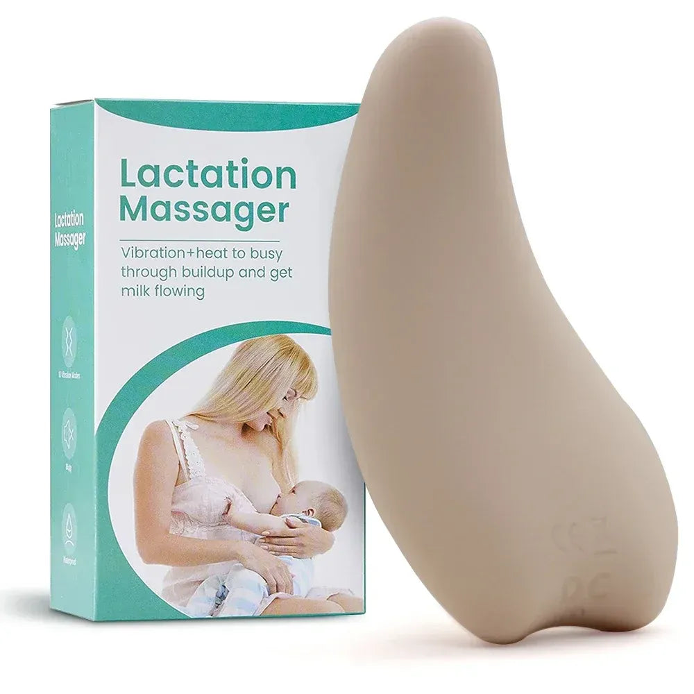 2 In 1 Lactation Massager For Breastfeeding Heat &