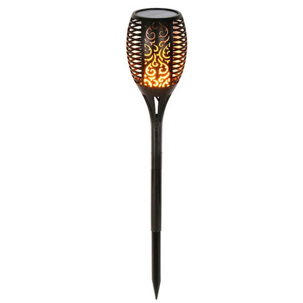 Vibe Geeks 12 LED Light Solar Powered Flame Torch Decorative