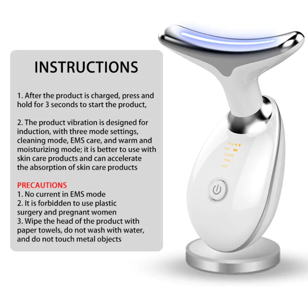 Vibe Geeks Neck and Face Skin Tightening IPL Care Device