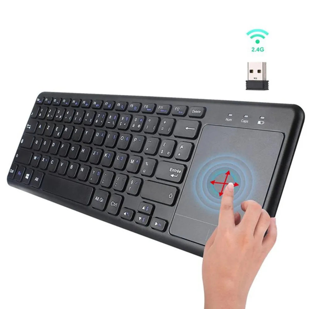 Vibe Geeks 78 Keys 2.4G Wireless Mini Keyboard with Mouse