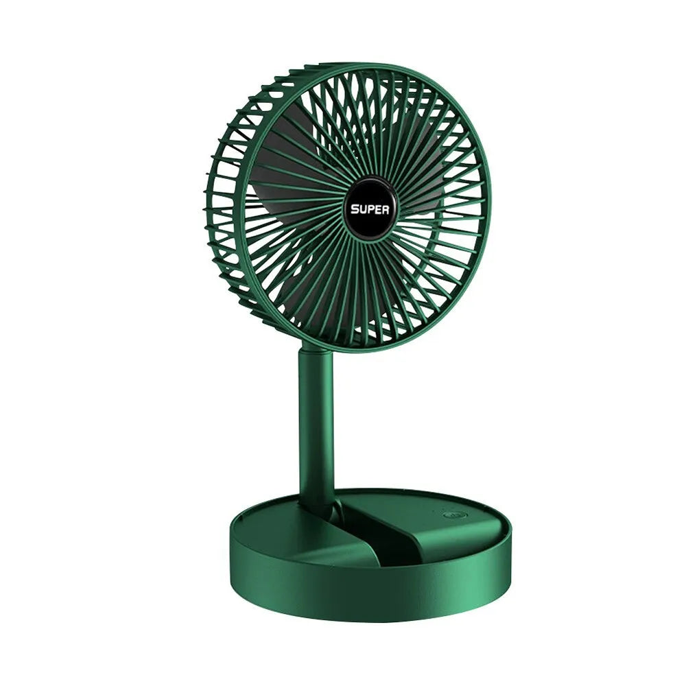 Vibe Geeks Mini Foldable USB Rechargeable Desk Fan Portable