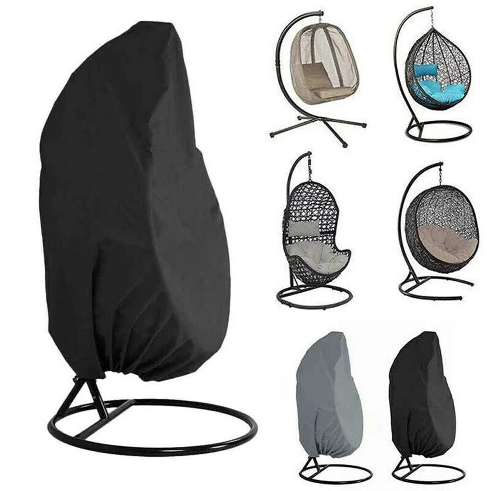 Vibe Geeks Polyester Fabric Hanging Rattan Egg Chair