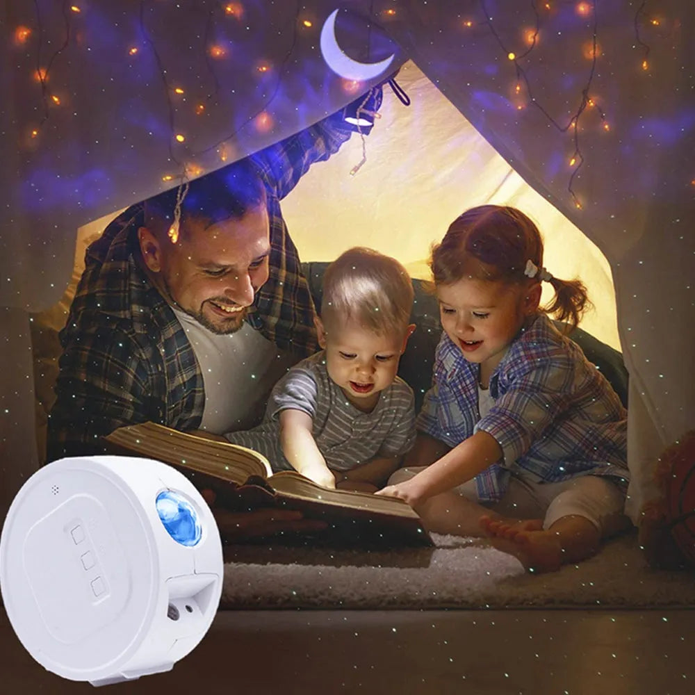 Vibe Geeks Nebula Moon and Starry Night Sky LED Light