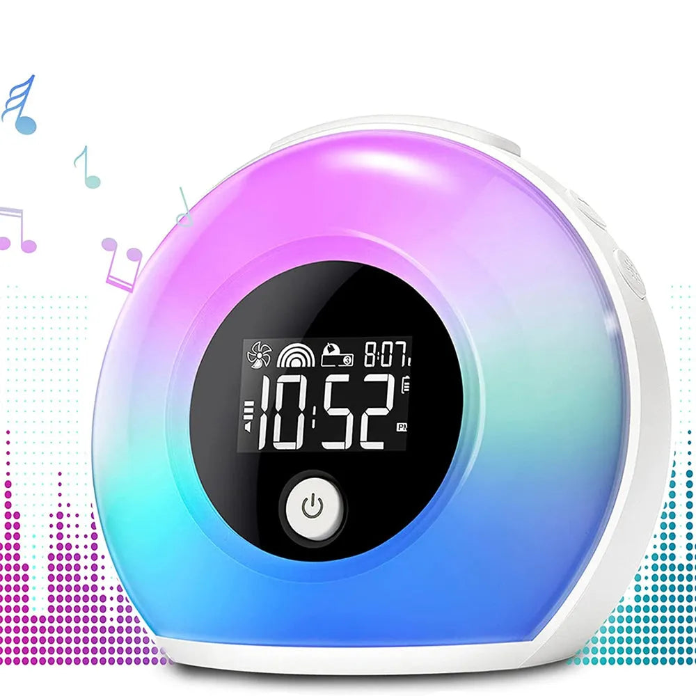 Vibe Geeks Wireless LED Night Lamp Alarm Clock