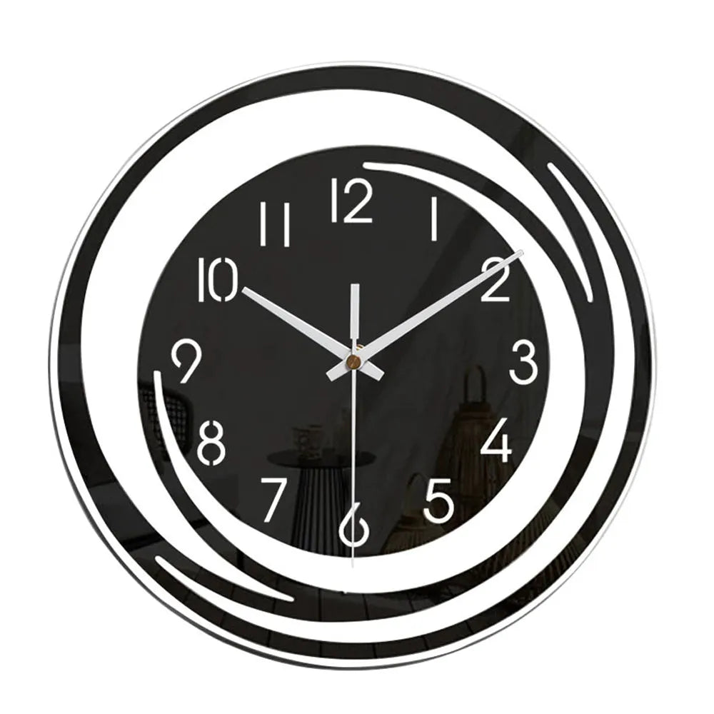 Vibe Geeks Minimalist Creative Acrylic Wall Clock - Battery