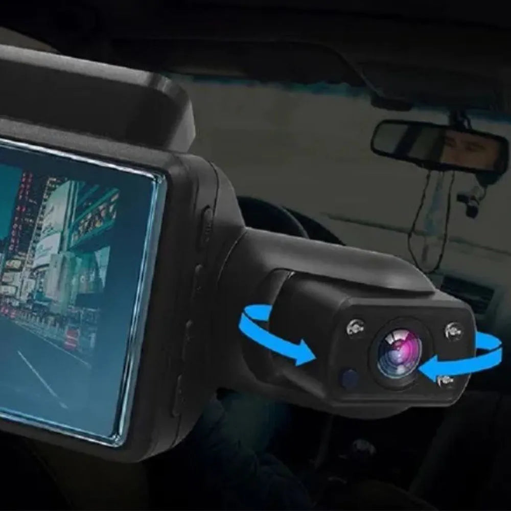 Vibe Geeks HD1080P Dual Lens Car Dash Cam Comprehensive