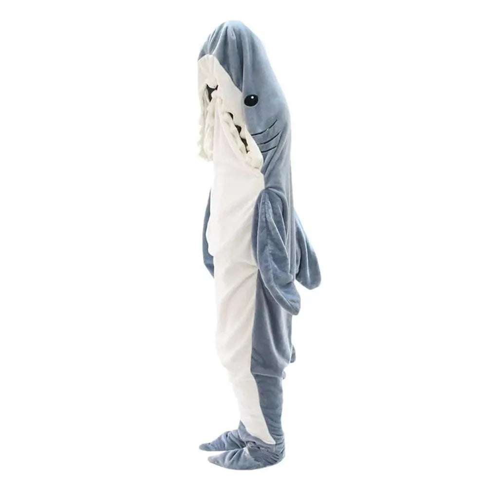 Vibe Geeks Cozy Shark Blanket Hoodie Ultra Soft