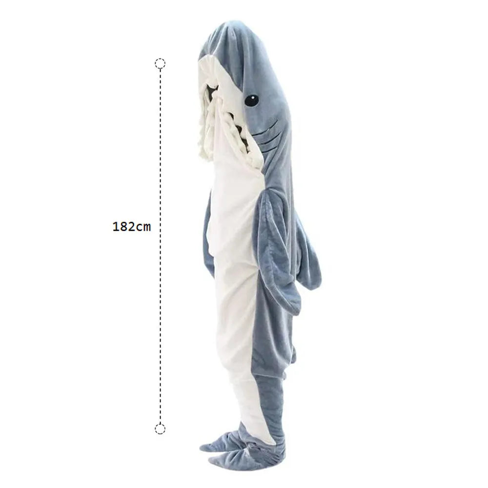 Vibe Geeks Cozy Shark Blanket Hoodie Ultra Soft