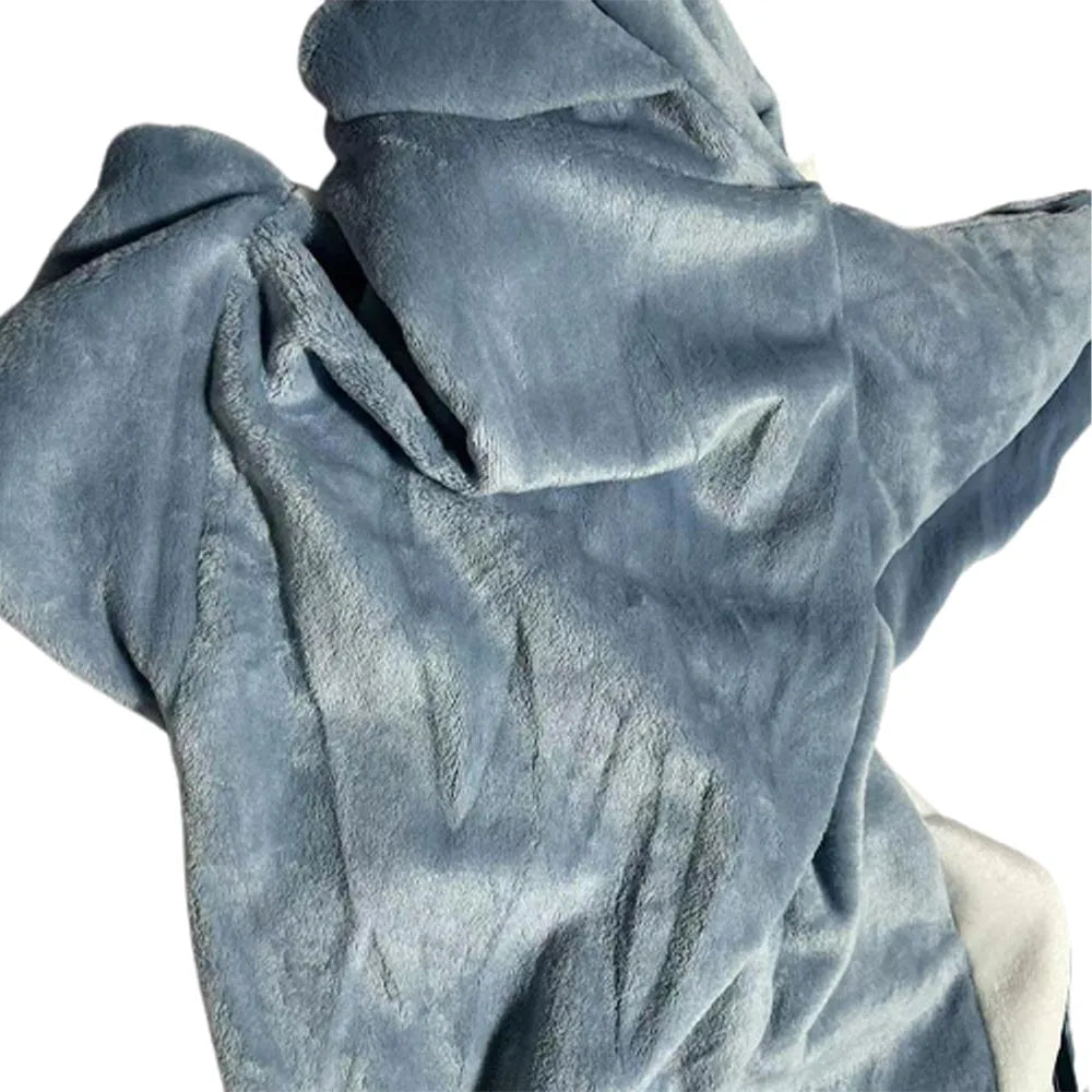 Vibe Geeks Cozy Shark Blanket Hoodie Ultra Soft