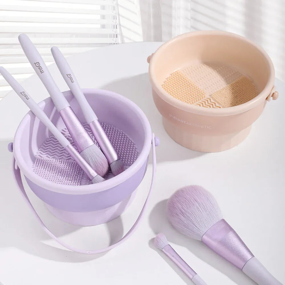 Vibe Geeks 2 in 1 Makeup Brush Silicone Cleaning and Drying