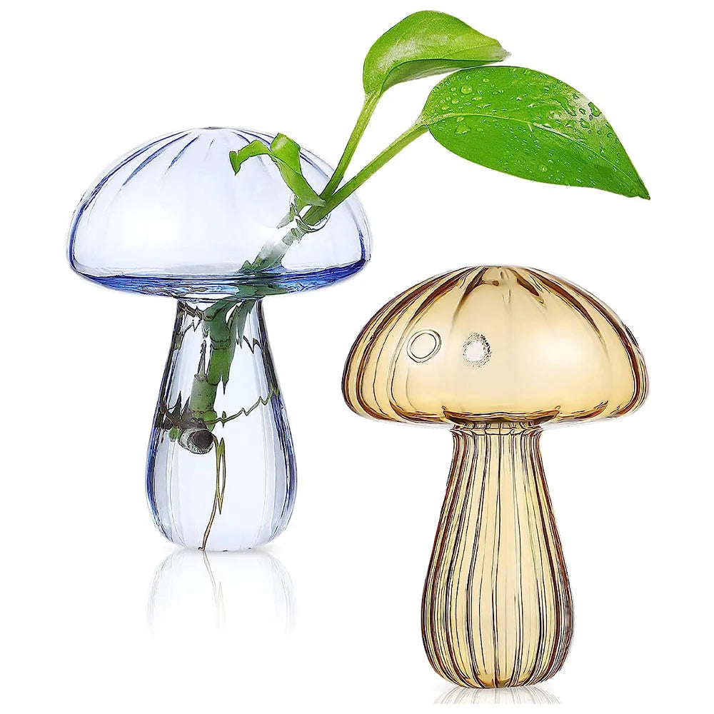 Vibe Geeks Mushroom - Shaped Hydroponic Plant Vase