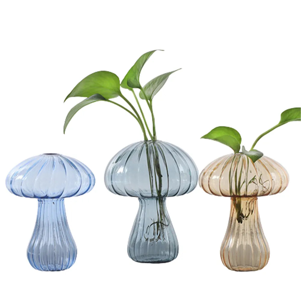 Vibe Geeks Mushroom - Shaped Hydroponic Plant Vase