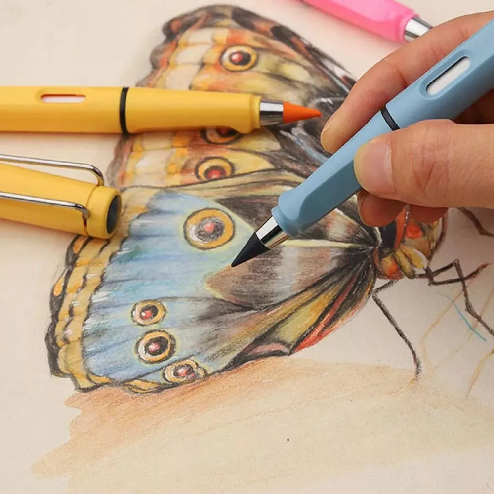 Vibe Geeks Pack of 12 Eternal Pencils Everlasting Inkless