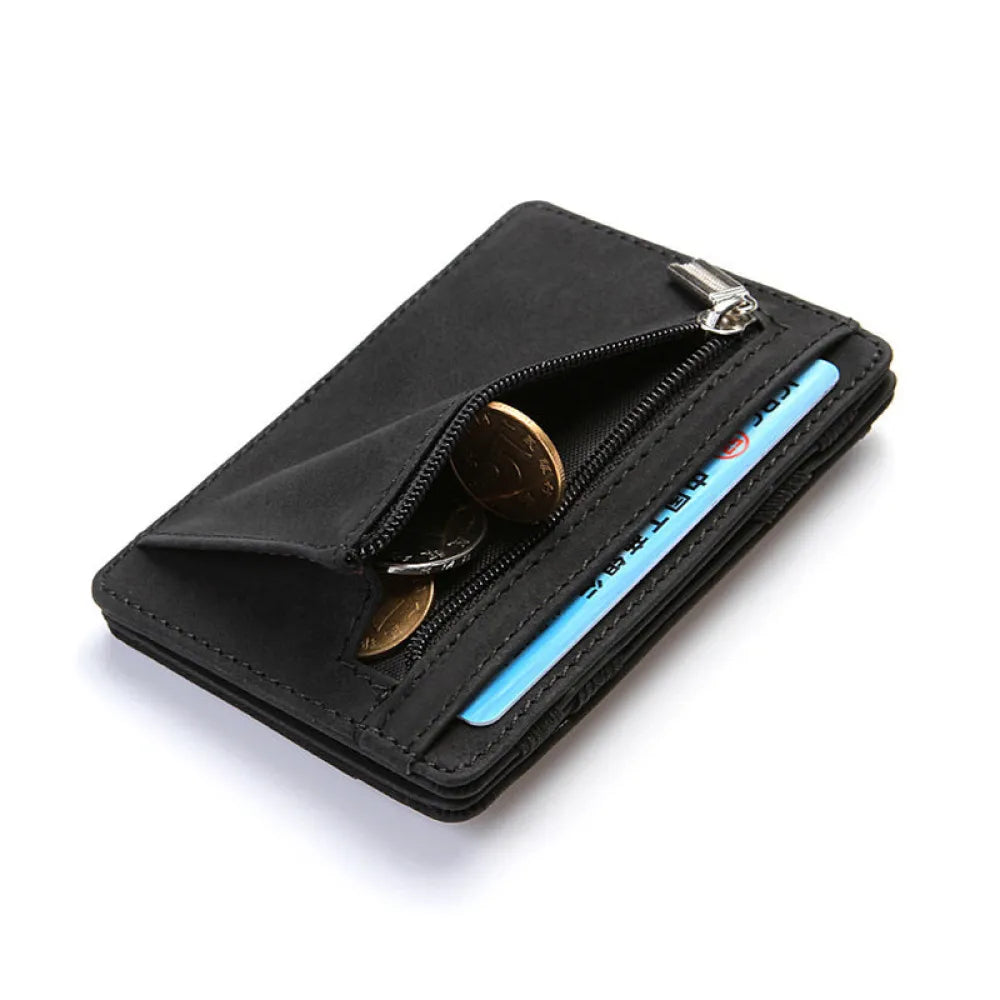 Vibe Geeks 4 Card Slots Ultra Thin Bi - Fold Magic Wallet