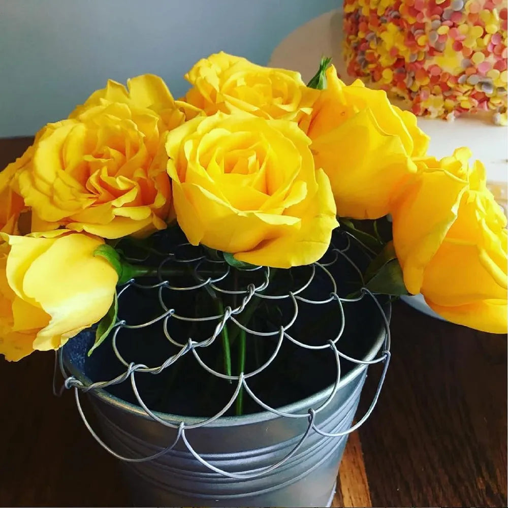 Vibe Geeks 3 Pack Wire Flower Arranging Tool Reusable