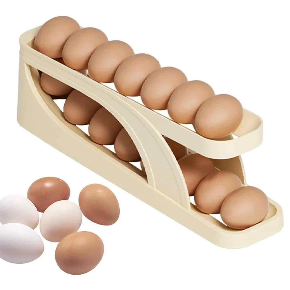 Vibe Geeks Double - Layer Roll Down Refrigerator Egg