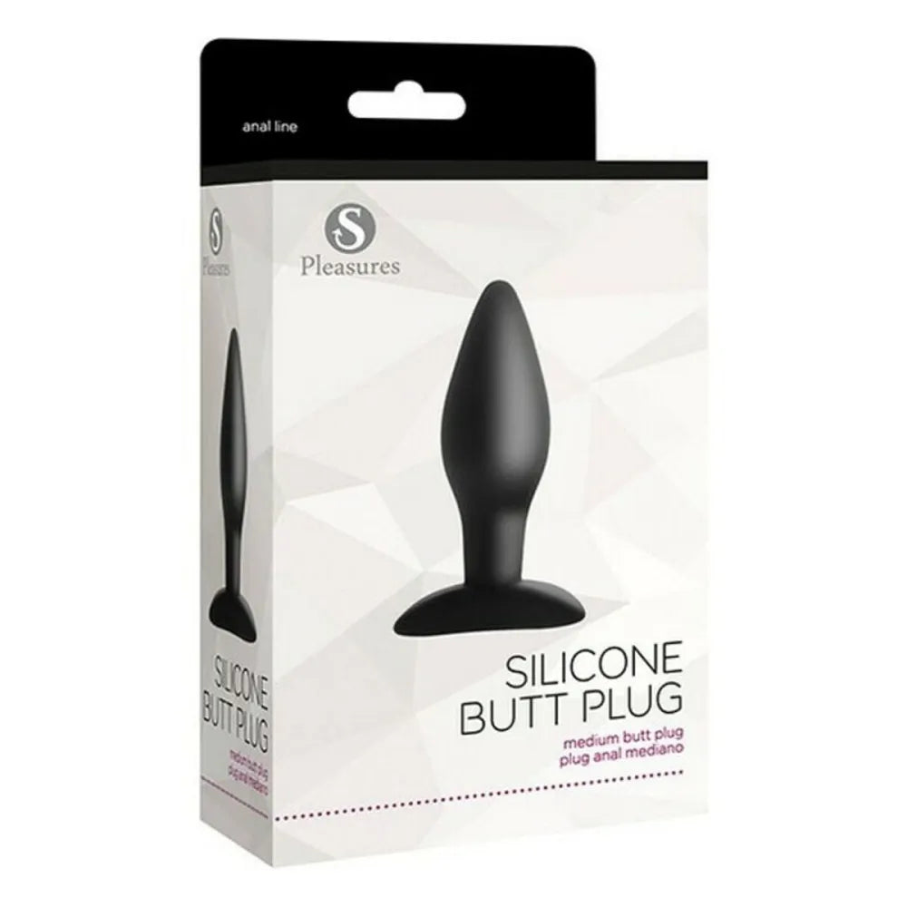 Anal Plug By S Pleasures Silicone Black (Ø 4 Cm)