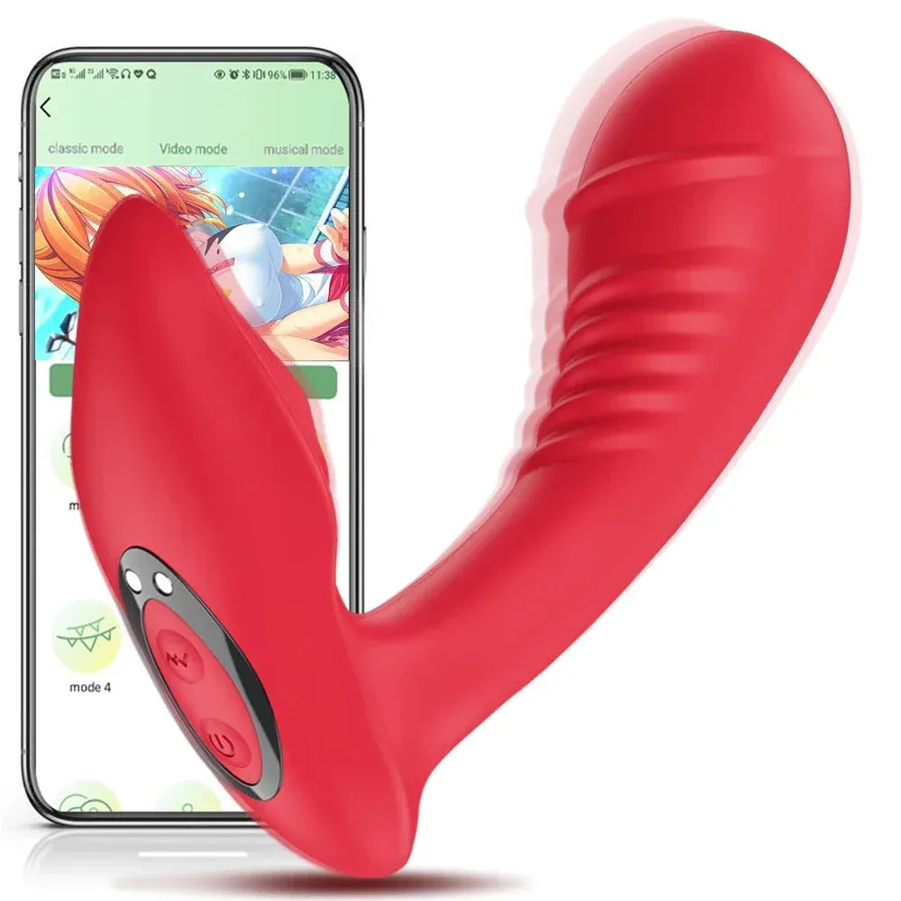 App Controlled G Spot Dildo Panties For Women