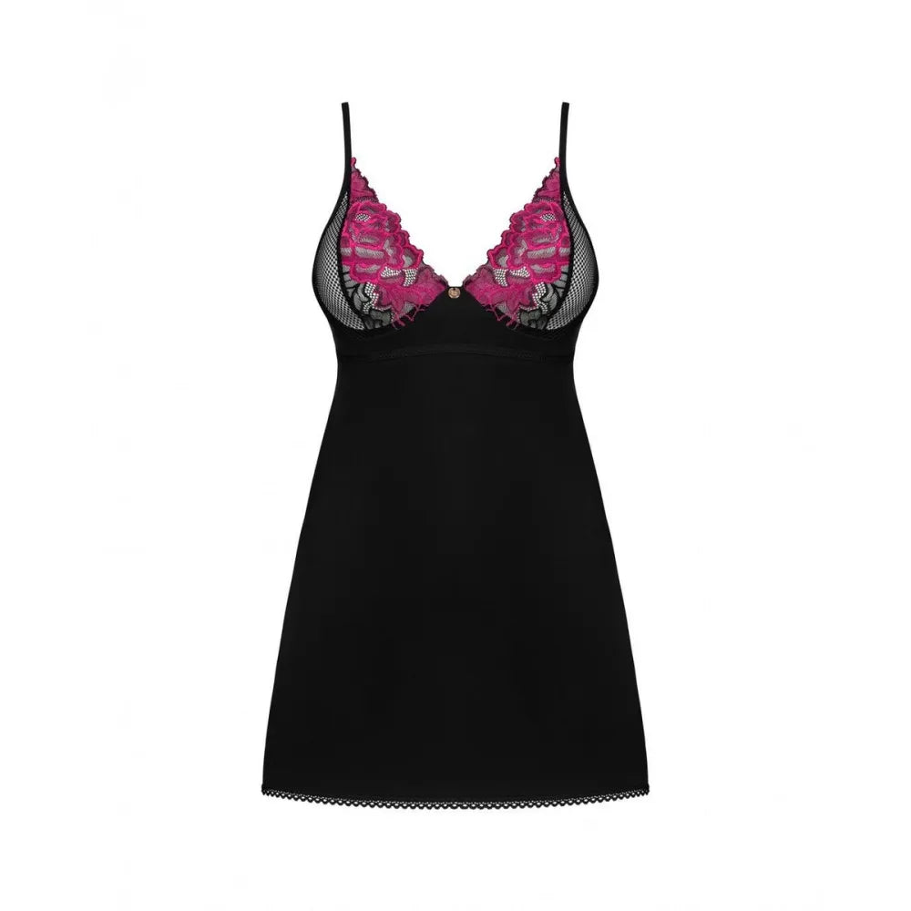 Babydoll &amp; Thong By Obsessive Xl/Xxl