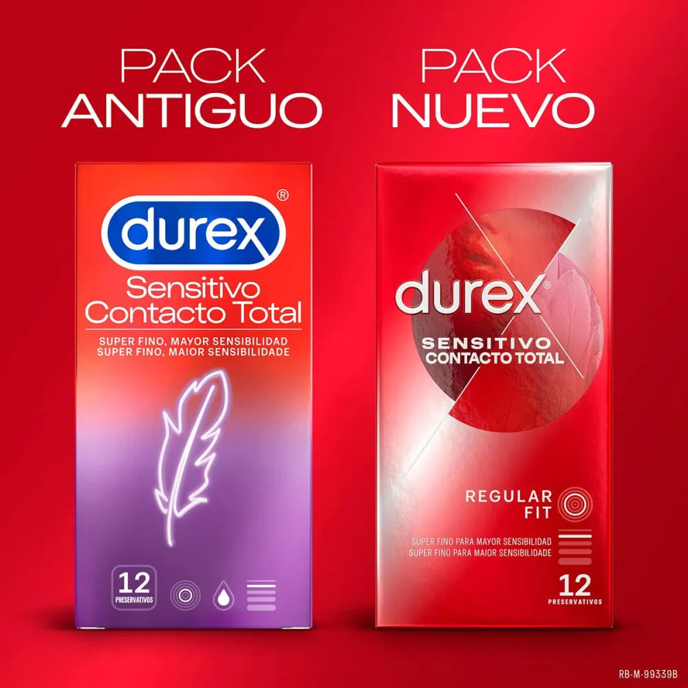 Condoms By Durex Sensitivo Contacto Total 12 Units