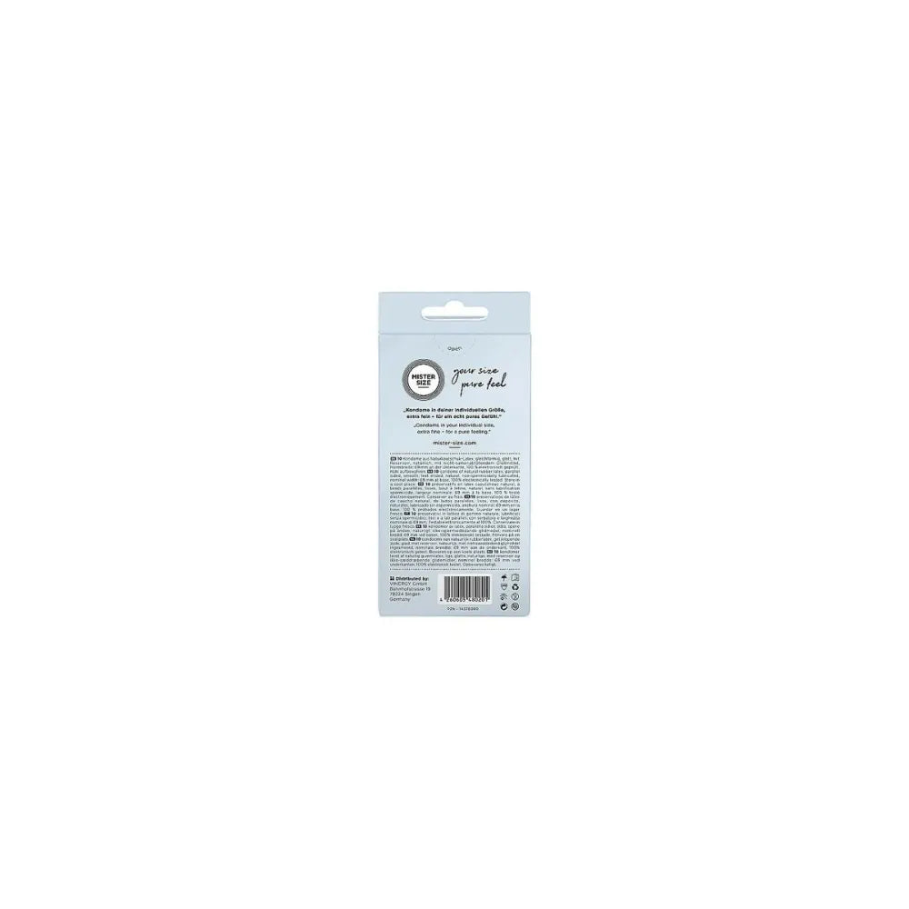 Condoms By Mister Size Pure Feel Extra Thin 7 Cm