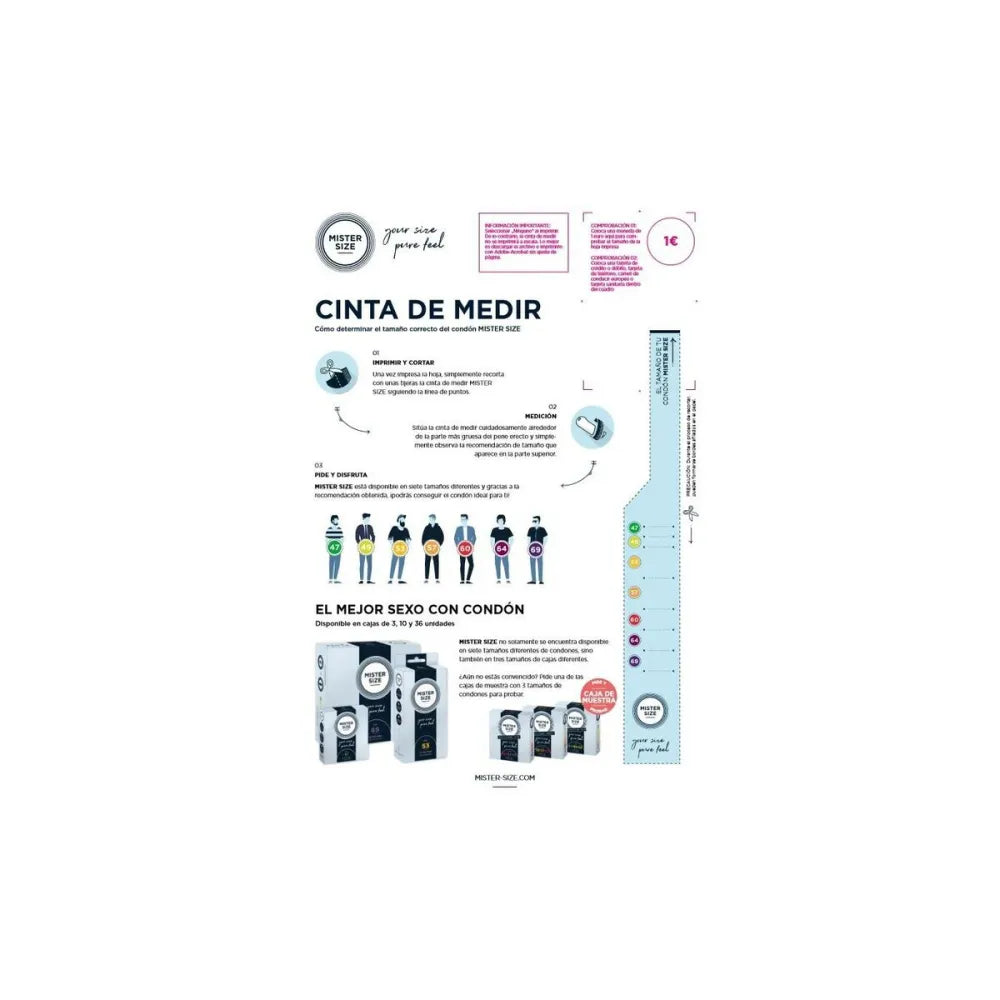 Condoms By Mister Size Pure Feel Extra Thin 7 Cm