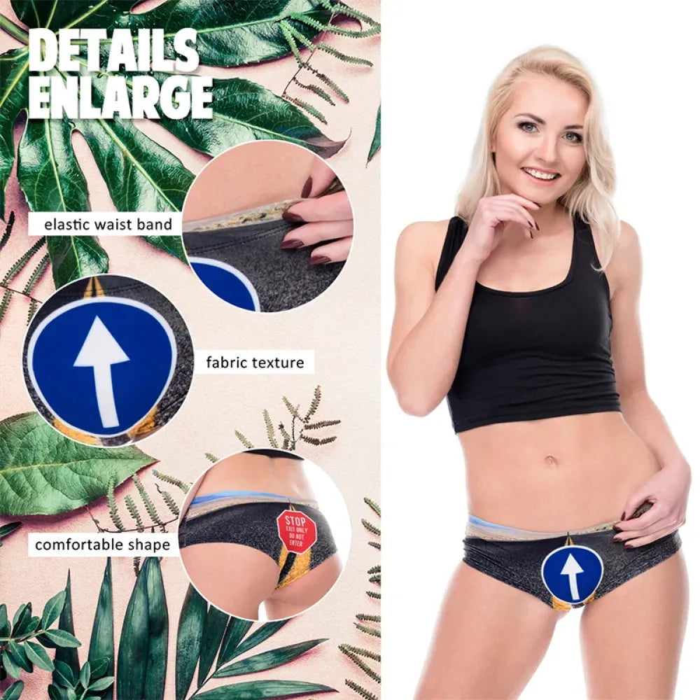 DeanFire New Fashion 3D Road Sign Print Super Soft Women