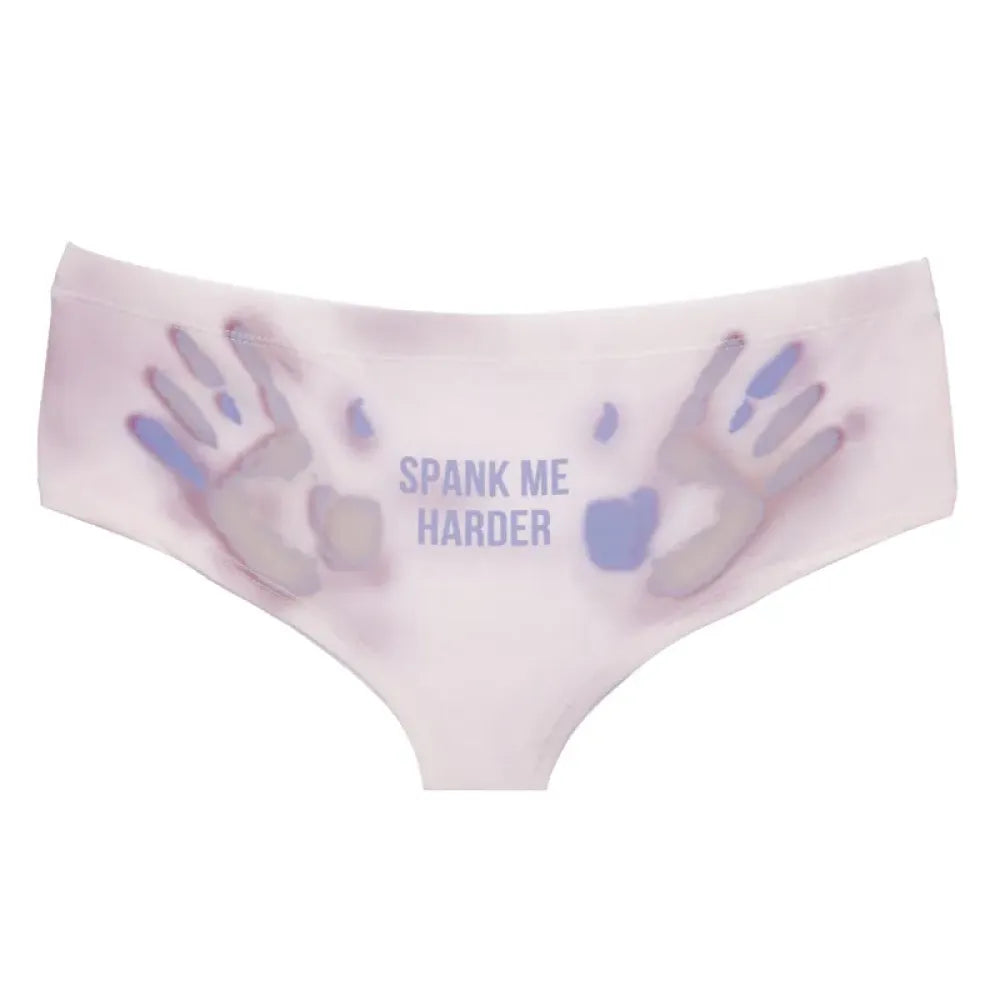 DeanFire Spank Me Harder Funny Print Hipster Panties