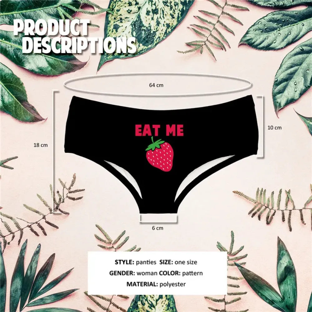 DeanFire Super Soft Women 3D Panties Underwear EAT