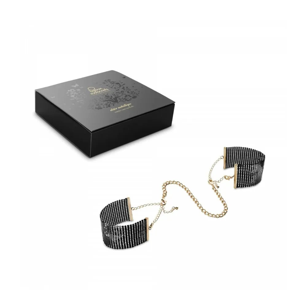 Desir Metallique Cuffs Black By Bijoux Indiscrets 134 Black