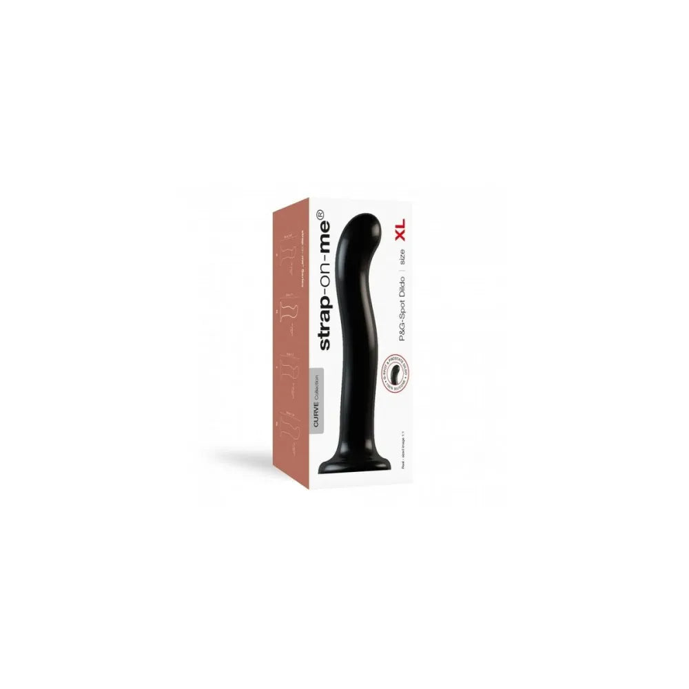 Dildo By Strap-On-Me Point Stimulator Black Xl