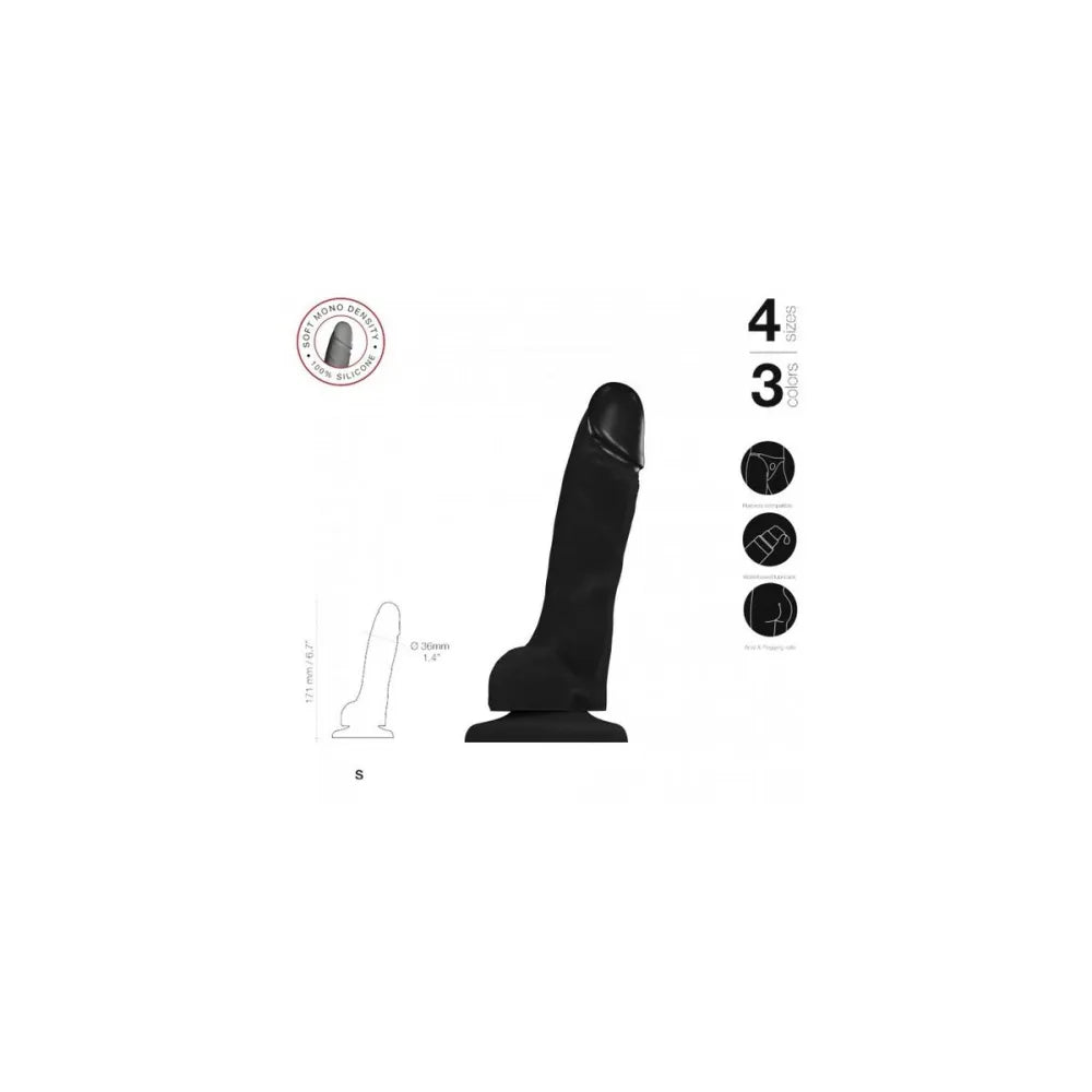 Dildo By Straponme Realistic Black S