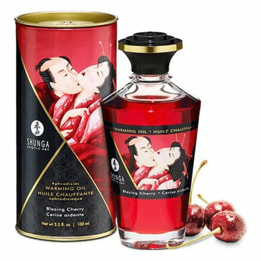 Erotic Massage Oil By Shunga Cherry 100 Ml
