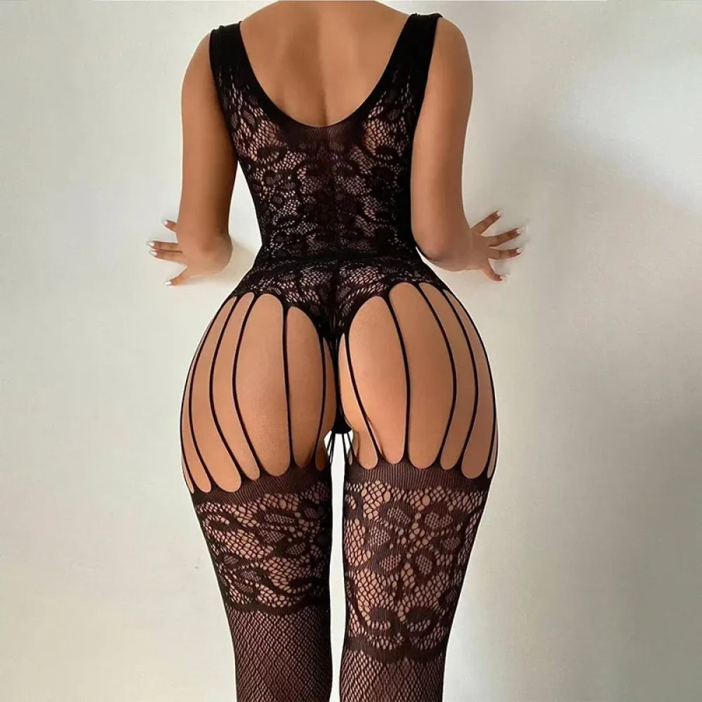 Fishnet Bodystocking Open Crotch
