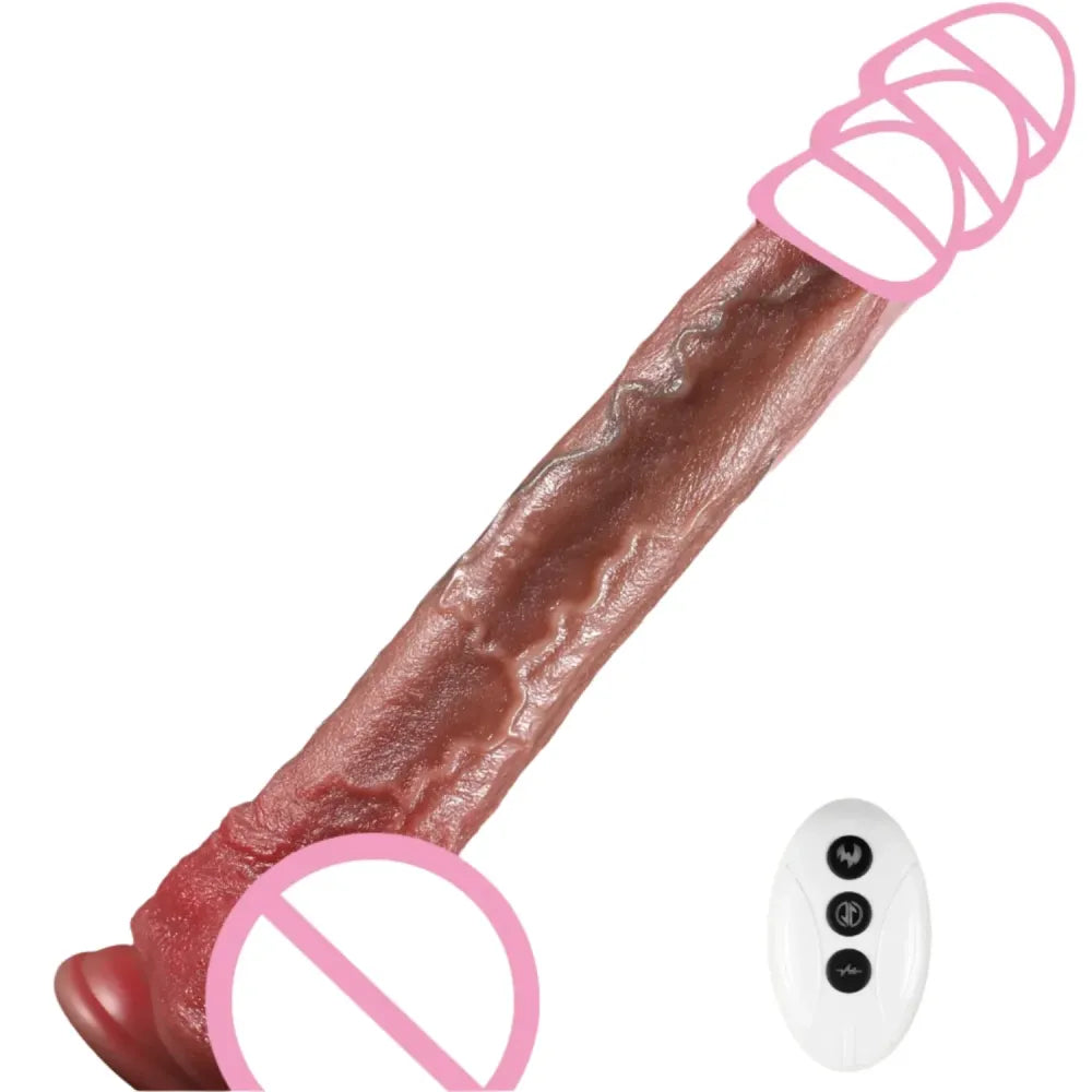 Heated Thrusting Dildo for G-Spot Stimulation