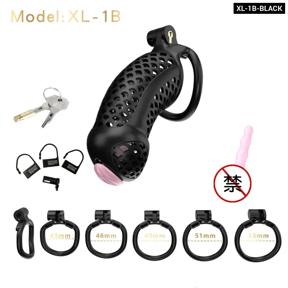 Large Male Chastity Cage Lightweight Plastic Cock Cage