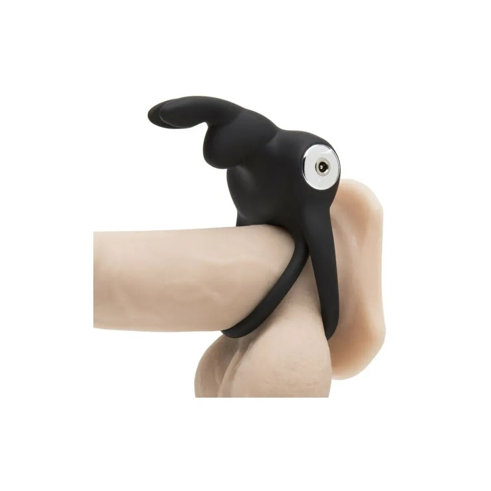 Rabbit Love Vibrating Ring By Happy Rabbit 06500 Black