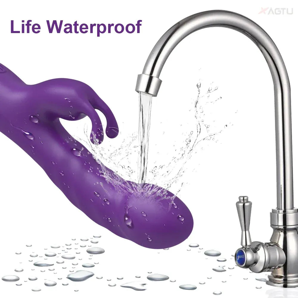 Rabbit Vibrator G Spot Vagina Nipples Stimulator