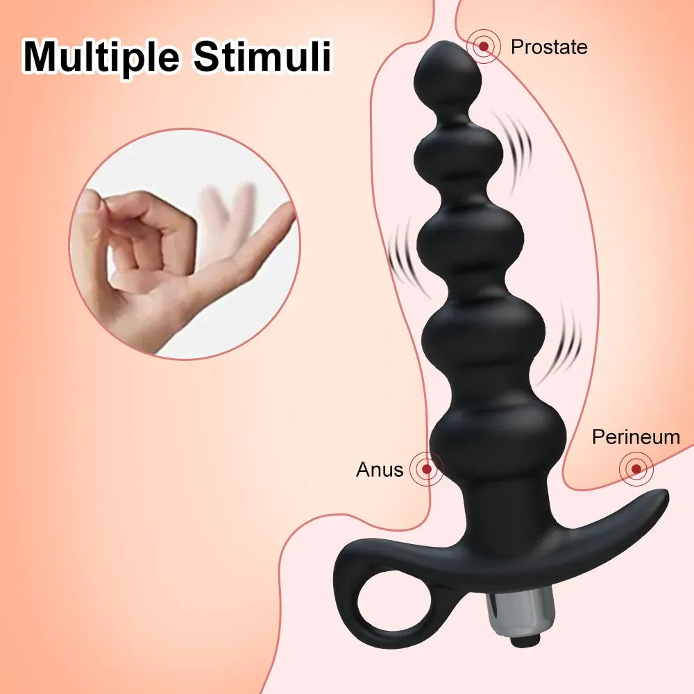 Silicone Anal Vibrator For Couples Prostate Massage &