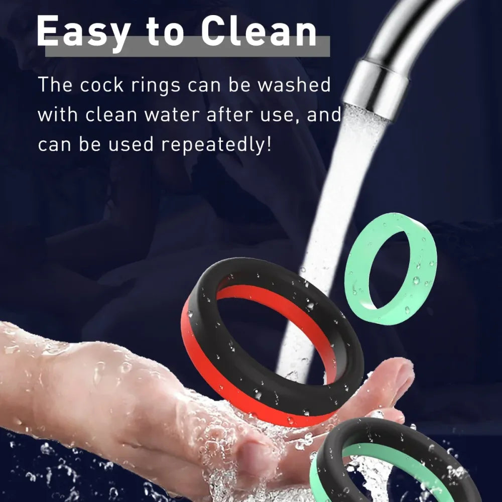 Silicone Cock Ring For Men Delay Ejaculation