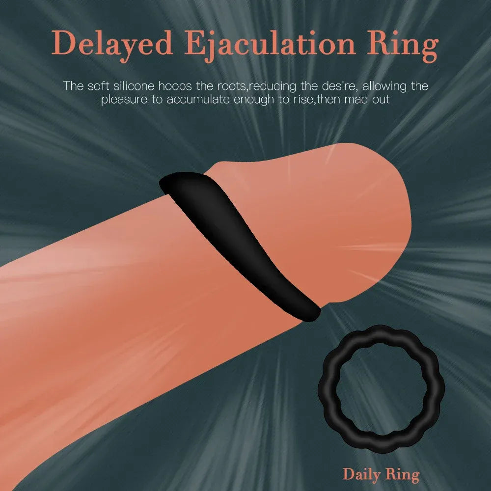 Silicone Cock Ring For Men Delay Ejaculation