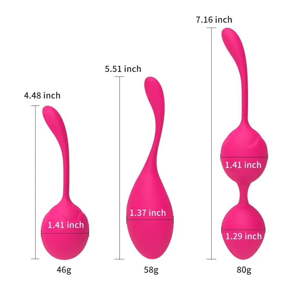 Silicone Kegel Balls For Vaginal Tightening And Pleasure