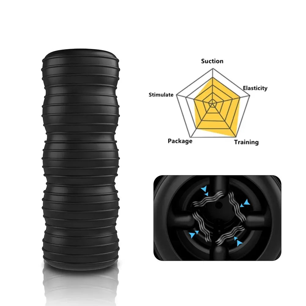 Silicone Masturbator Cup Endurance Exercise Penis Massage