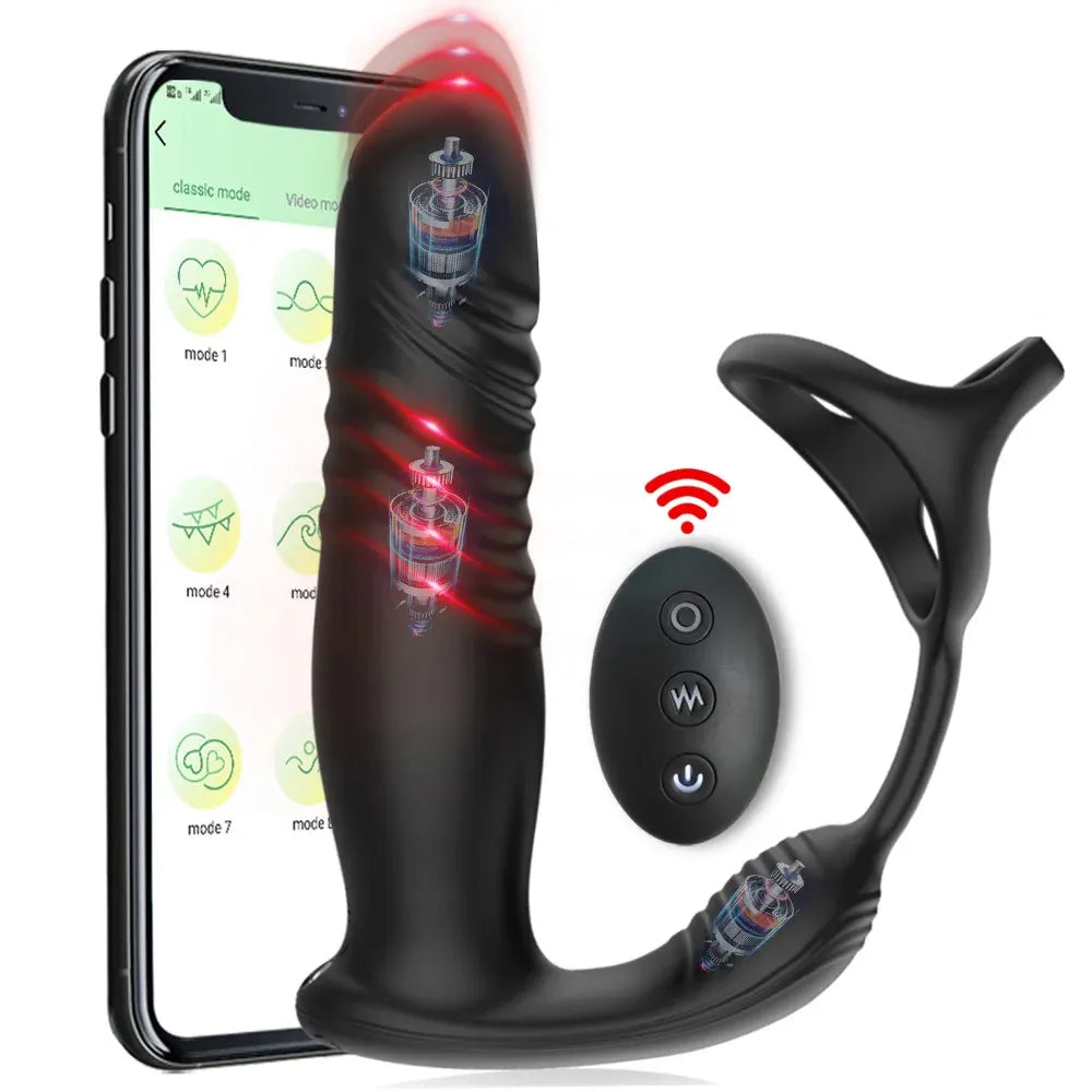 Smart Telescopic Anal Vibrator For Mens Pleasure