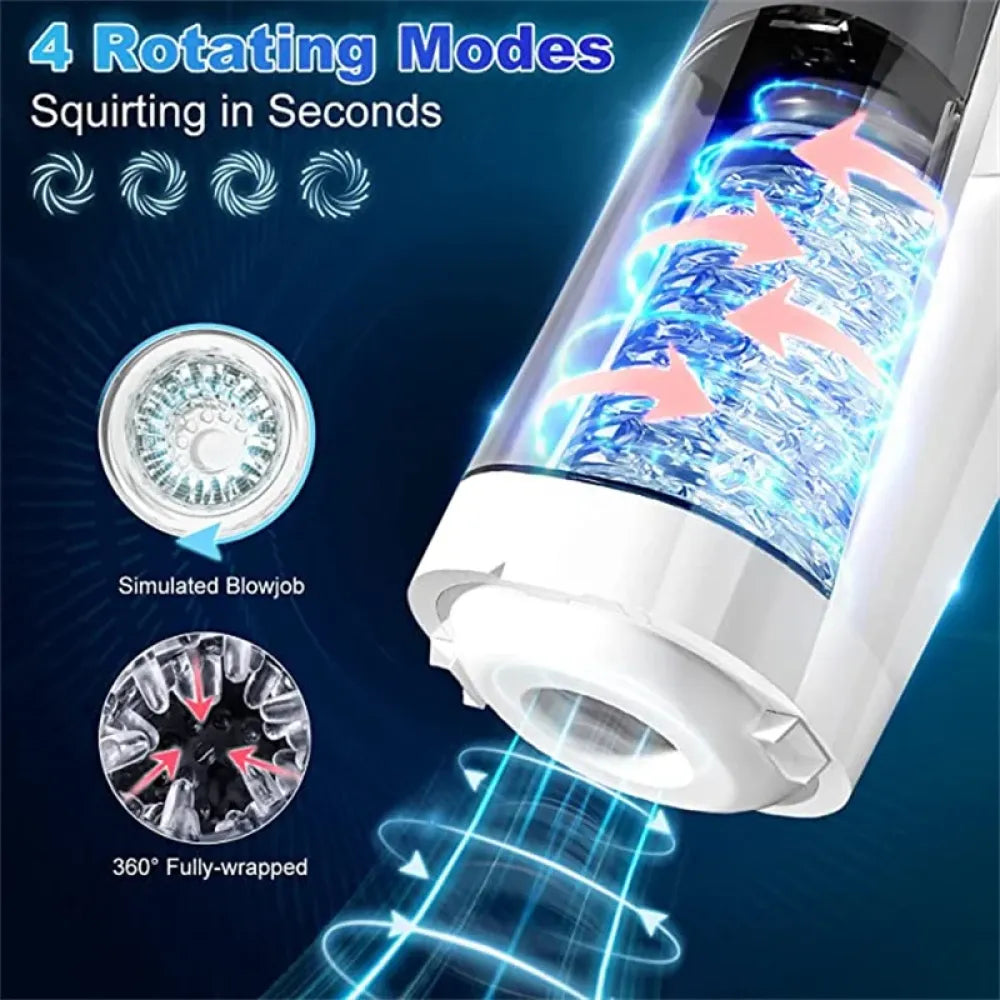 Telescopic Male Masturbation Toy Automatic Rotation Sucking