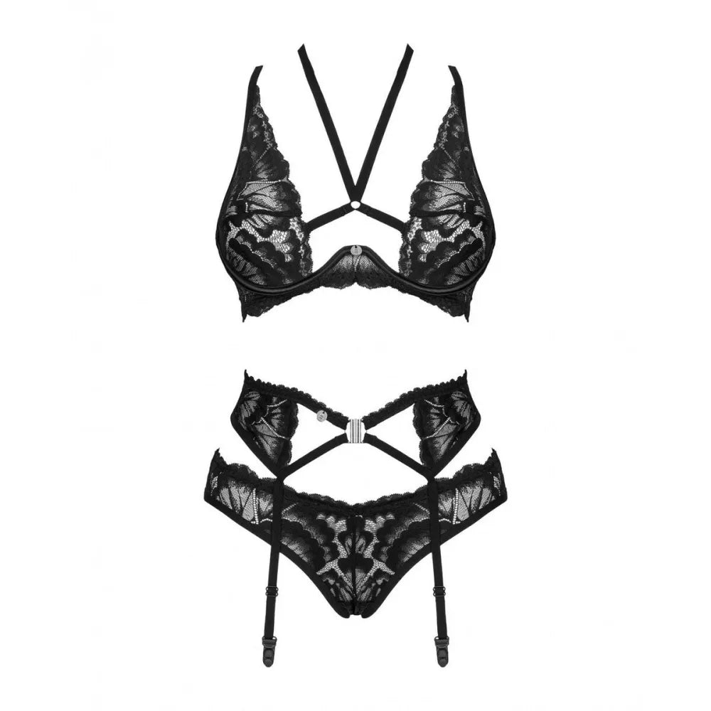 Underwear Set By Obsessive Alessya Black Xs/S