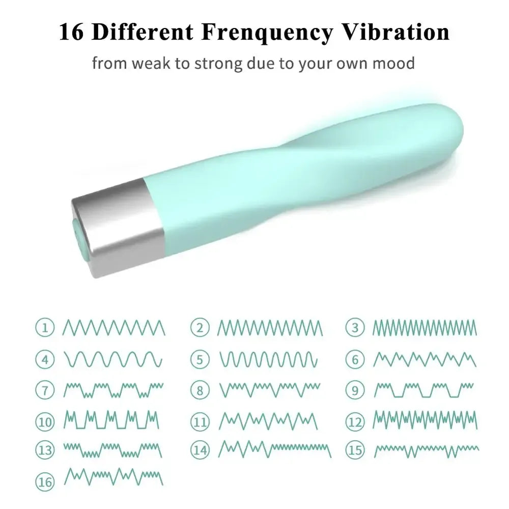 Usb Mini Bullet Vibrator For Women 16 Speeds