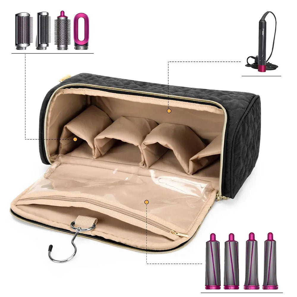 Vibe Geeks Hangable Travel Case For Hair Curler Accessories