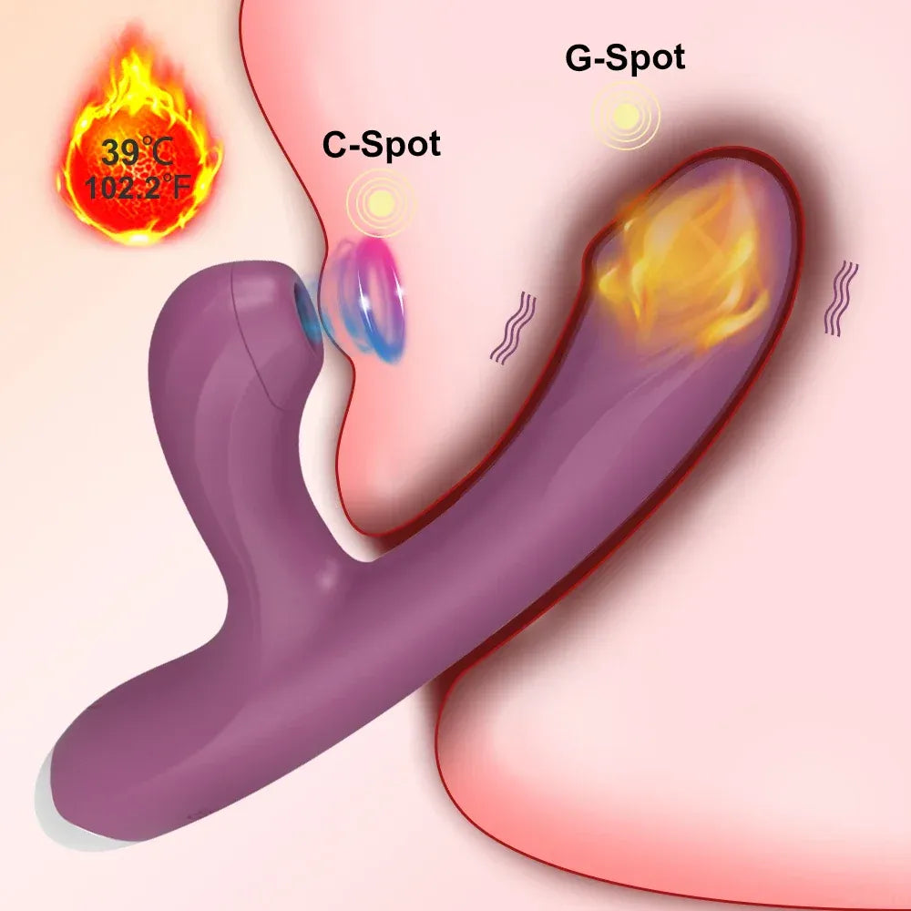 Vibrating Clit Sucker for Women G Spot Stimulator Heat